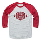 Mens Baseball T-Shirt Red / Ash